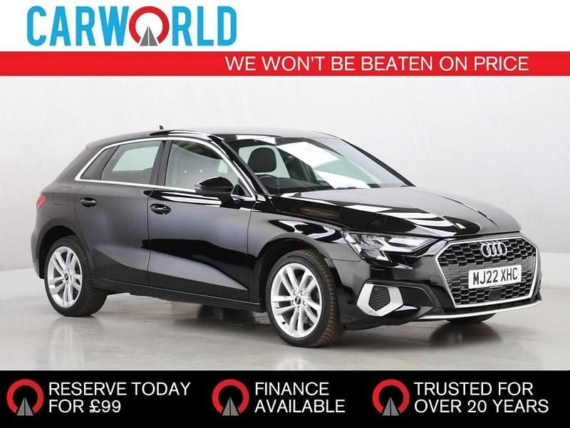 Black Used 2022 Audi A3 Sportback Sport Hatchback | £13,989 (Super price) - Image 1/3