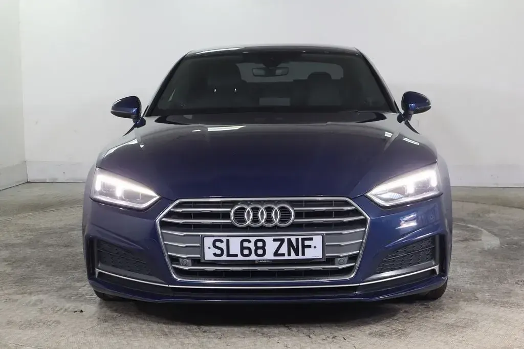 Used Audi A5 S-Line 190 HP (139 kW) 2018 Blue Coupe