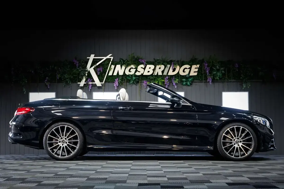 Used Mercedes C300 AMG line 2021 Black Cabriolet