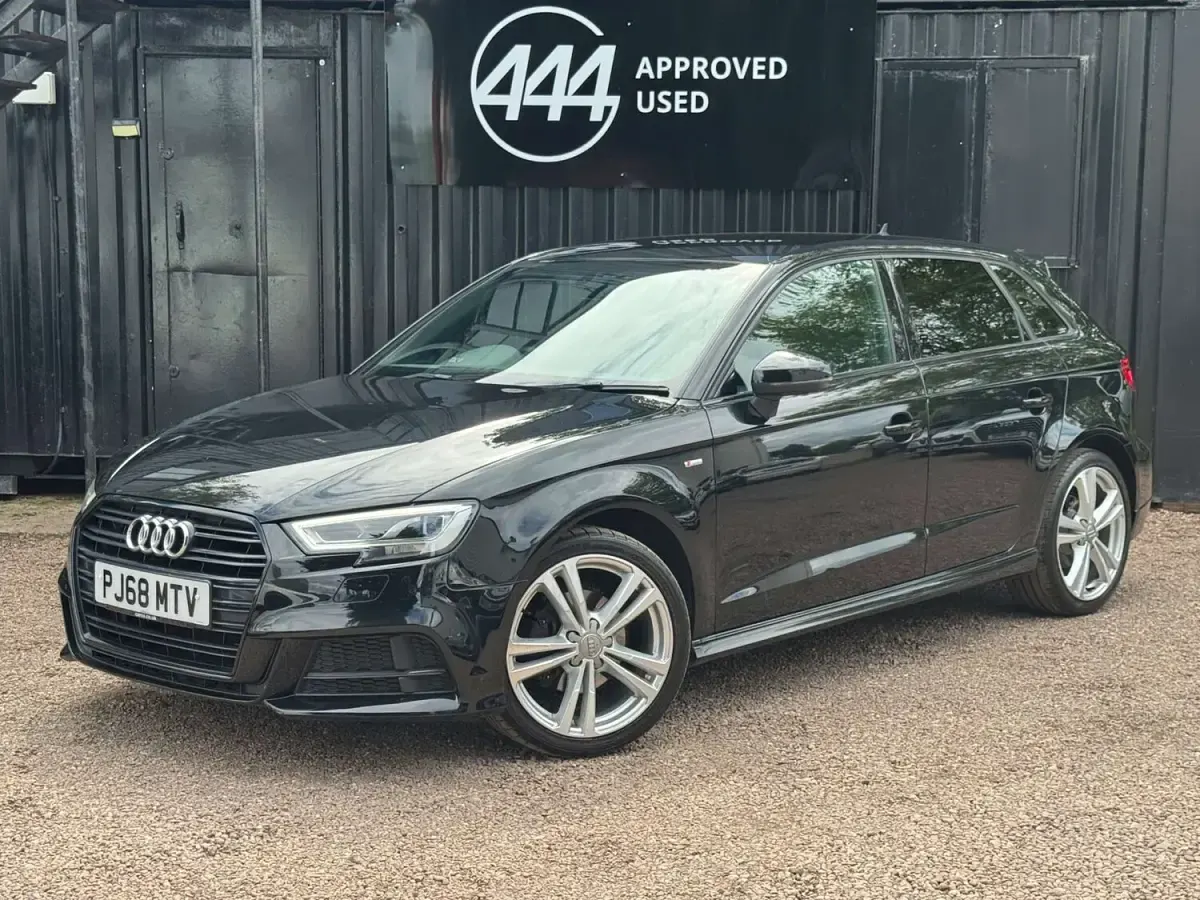 Used Audi A3 Sportback S-Line 2018 Black Hatchback