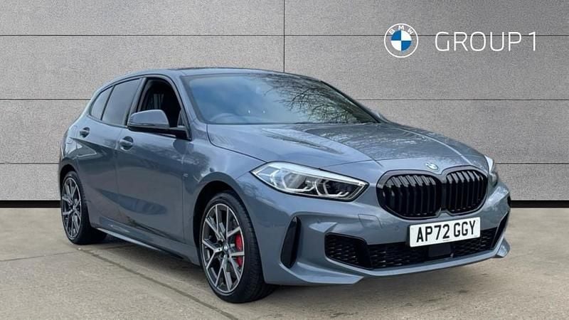 Storm bay metallic Used 2022 BMW 128 Shadowline Hatchback | £23,795 (Fair price) - Image 1/4