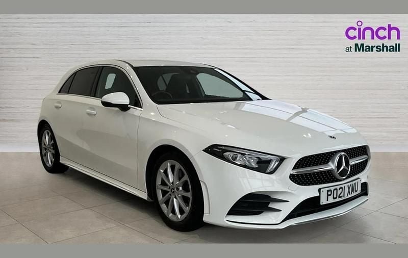 Used Mercedes A180 AMG line 134 HP (98 kW) 2021 White Hatchback