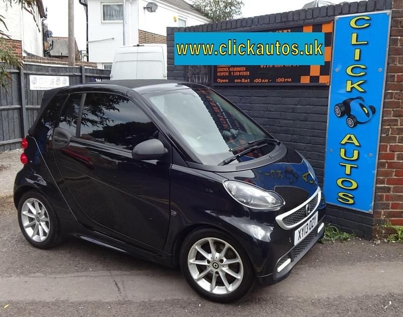 Black Used 2013 Smart ForTwo Cabrio Passion Cabriolet | £3,995 (Fair price) - Image 1/4