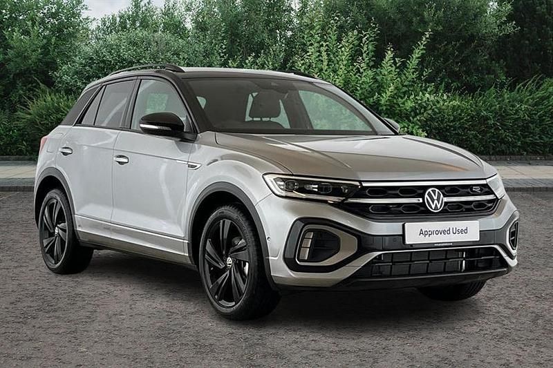 Pyrite silver with black roof New 2025 VW T-Roc Black Edition SUV | £34,010 (Super price) - Image 1/3