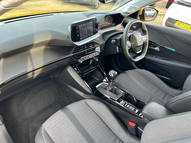 Yellow Used 2021 Peugeot 208 Allure Hatchback | £12,469 (Fair price) - Image 1/4