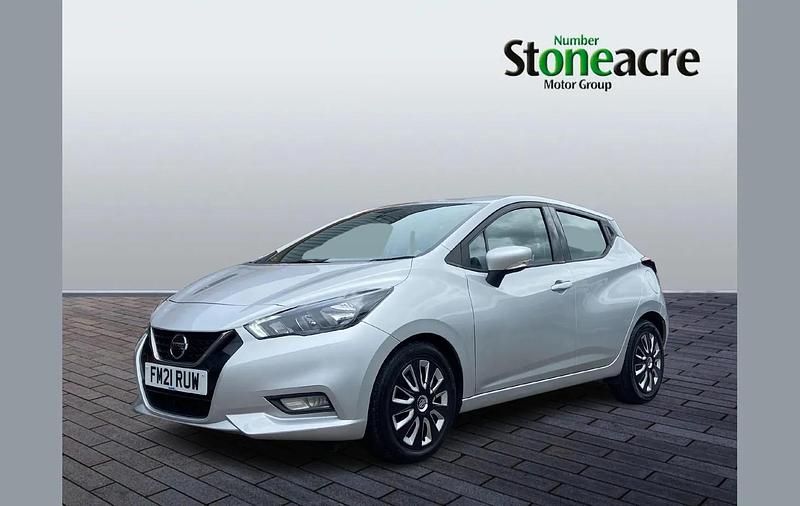 Used Nissan Micra Acenta 91 HP (66 kW) 2021 Silver Hatchback