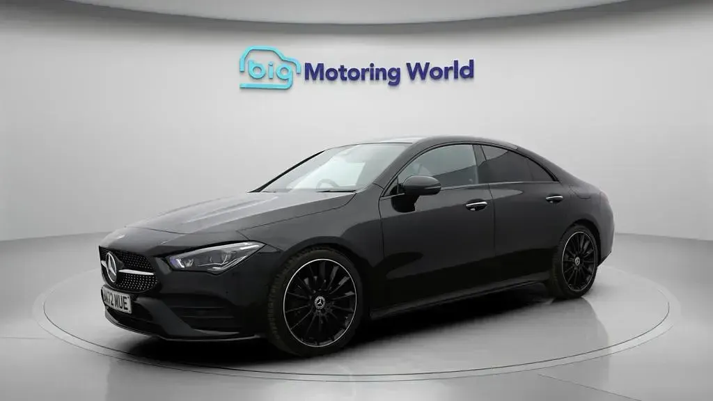 Used Mercedes CLA180 AMG line 136 HP (100 kW) 2022 Black Coupe