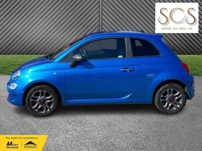 Used Fiat 500 S 69 HP (50 kW) 2017 Blue Hatchback