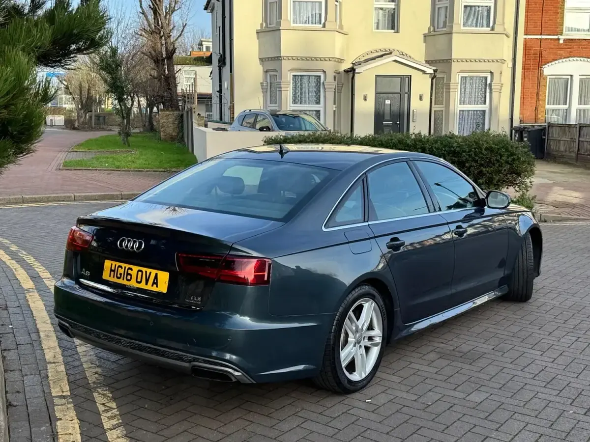 Used Audi A6 S-Line 218 HP (160 kW) 2016 Blue Sedan
