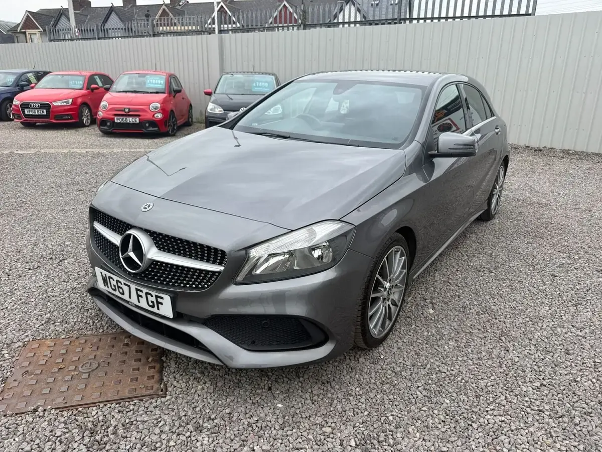 Used Mercedes A180 AMG line 109 HP (80 kW) 2017 Grey Hatchback