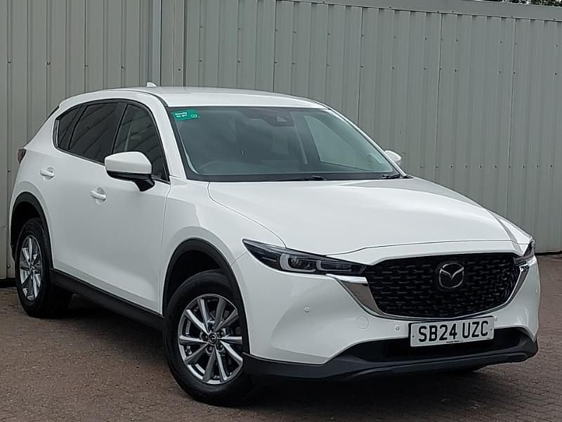 White Used 2024 Mazda CX-5 Center-Line SUV | £20,998 (Good price) - Image 1/4