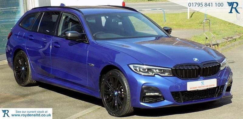 Blue Used 2022 BMW 330e M Sport Estate | £19,490 (Fair price) - Image 1/4