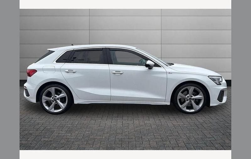 Used Audi A3 S-Line 150 HP (110 kW) 2021 Ibis white Hatchback