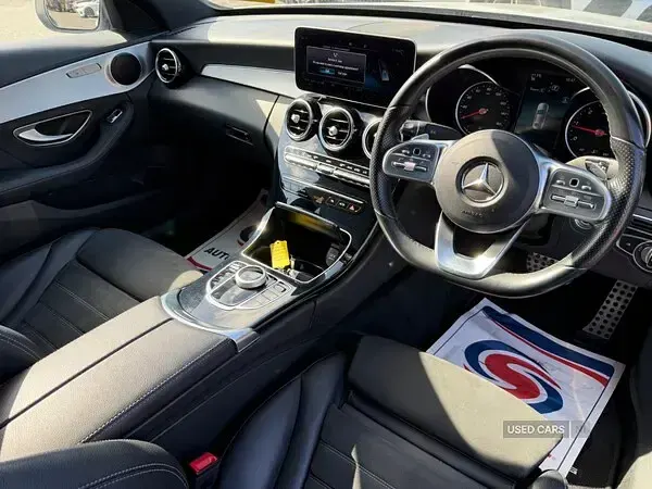 Used Mercedes C220 AMG line 194 HP (142 kW) 2019 Silver Sedan