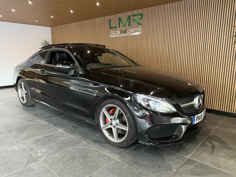 Begagnad Mercedes C220 AMG line 170 HK (125 kW) 2016 Svart Sportkupé