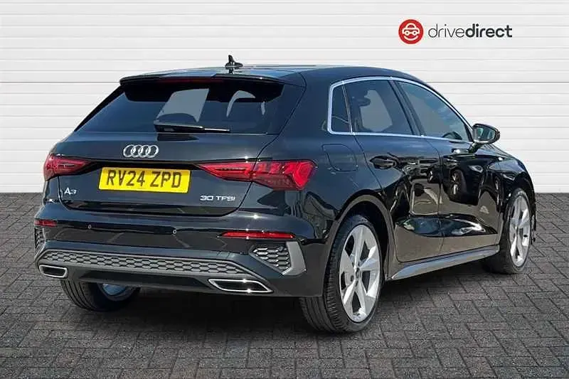 Used Audi A3 Sportback S-Line 110 HP (80 kW) 2024 Black Hatchback
