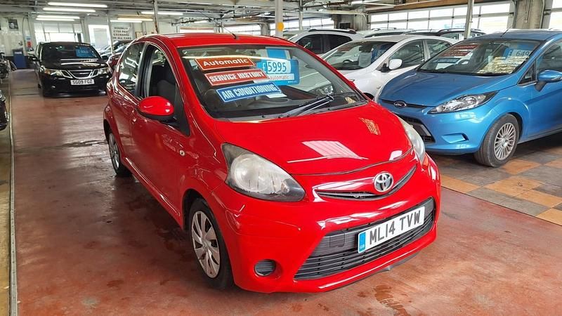Begagnad Toyota Aygo 68 HK (50 kW) 2014 Röd Halvkombi