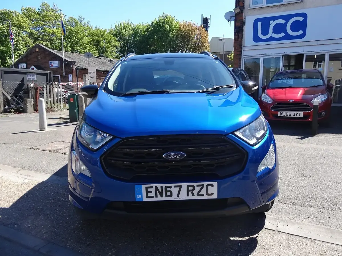 Used Ford Ecosport ST-Line 125 HP (91 kW) 2018 Blue SUV