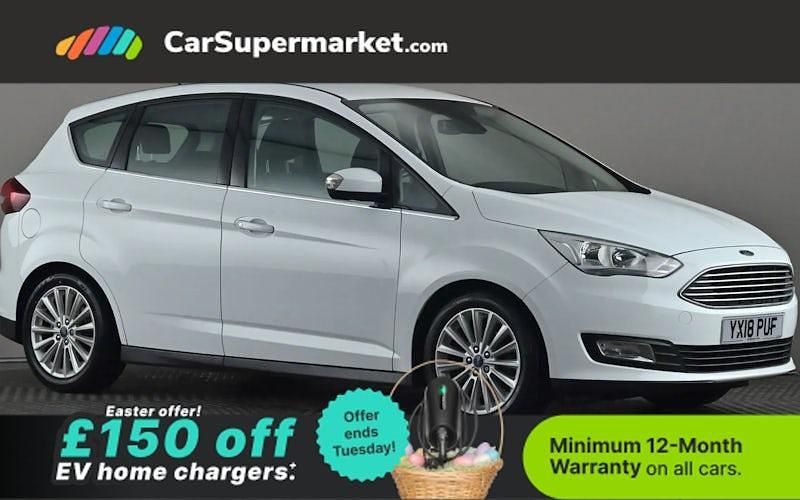 Used Ford C-MAX Titanium 120 HP (88 kW) 2018 White MPV