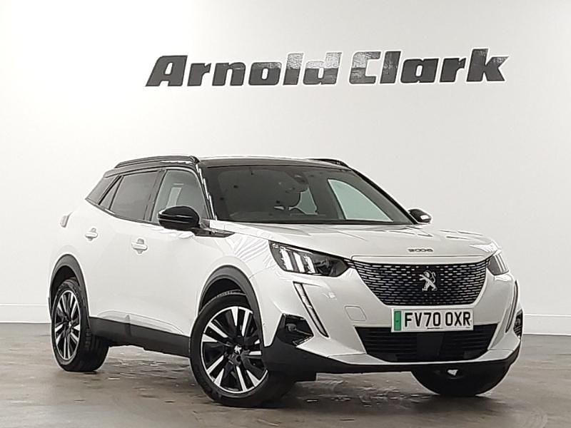 Used Peugeot e-2008 GT-line 100 kW (136 HP) 2021 White SUV