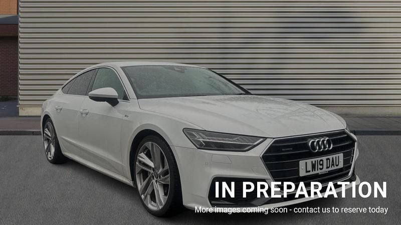 Used Audi A7 S-Line 245 HP (180 kW) 2019 White Sedan