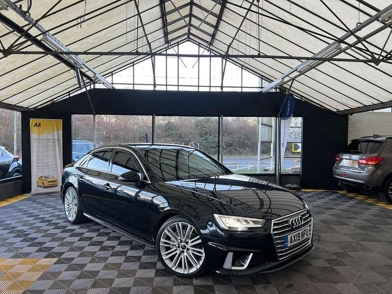 Black Used 2019 Audi A4 S-Line Sedan | £14,475 (Good price) - Image 1/2