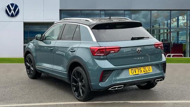Used VW T-Roc R-line 150 HP (110 kW) 2025 Petrol blue metallic black SUV