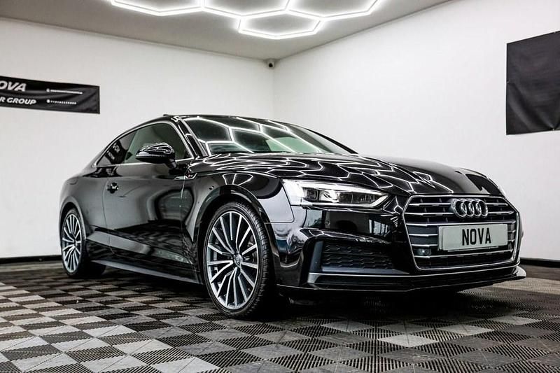Used Audi A5 S-Line 150 HP (110 kW) 2019 Black Coupe