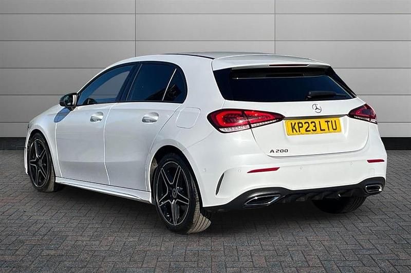 Used Mercedes A200 Executive 163 HP (119 kW) 2023 Moonstone white Hatchback