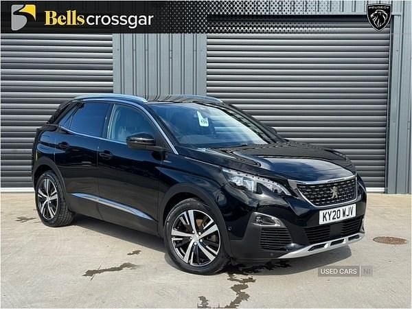 Black Used 2020 Peugeot 3008 GT-line Hatchback | £12,450 (Good price) - Image 1/1