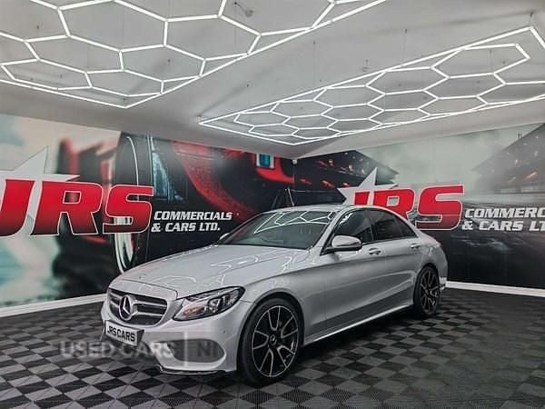 Used Mercedes C220 AMG line 170 HP (125 kW) 2017 Silver Sedan