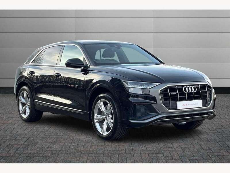 Orca black Used 2019 Audi Q8 S-Line SUV | £34,692 (Super price) - Image 1/4