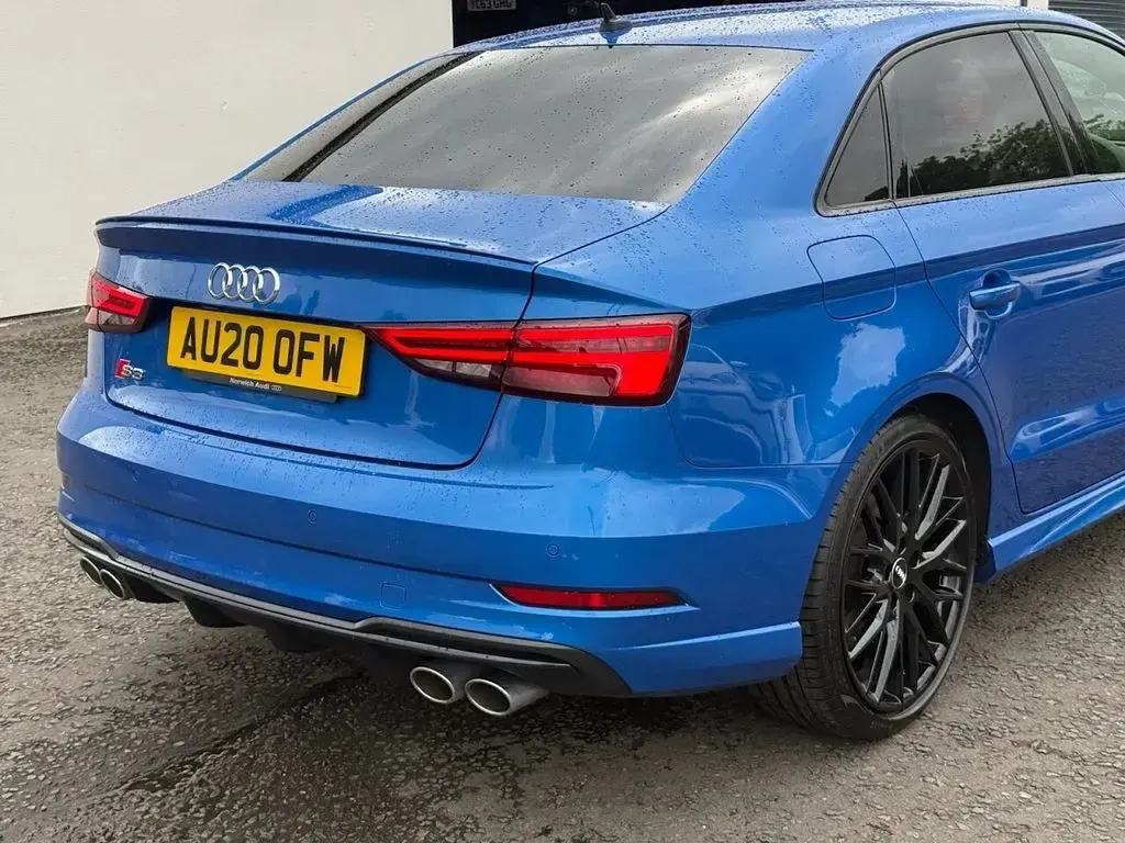 Used Audi S3 Black Edition 300 HP (220 kW) 2020 Blue Sedan