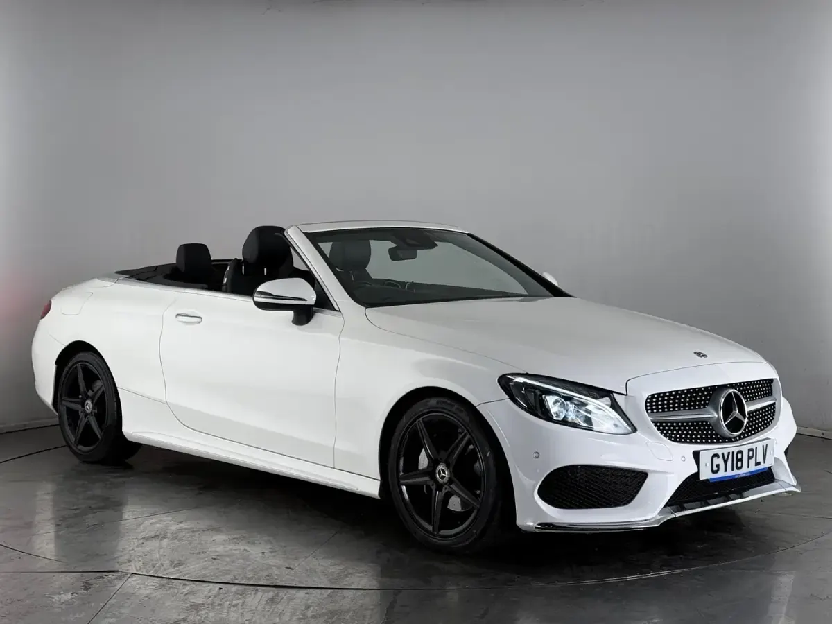 Second-hand Mercedes C220 AMG line 170 CP (125 kW) 2018 Cabrio