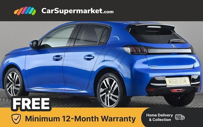 Used Peugeot 208 Allure 102 HP (75 kW) 2021 Blue Hatchback