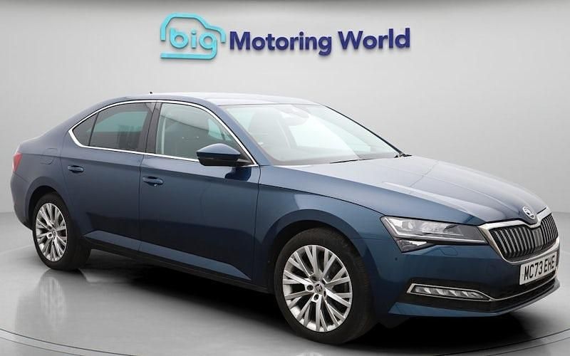 Used Skoda Superb SE L 150 HP (110 kW) 2023 Blue Hatchback