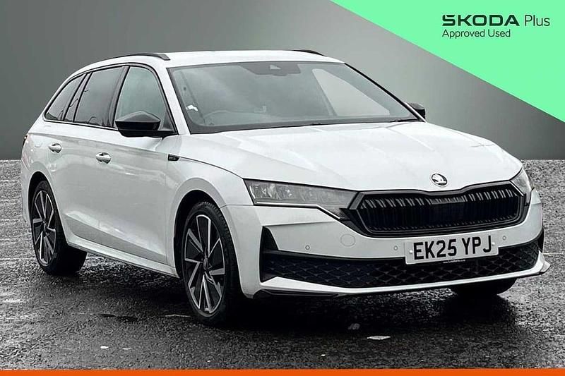 Used Skoda Octavia SportLine 110 HP (80 kW) 2025 Moon white metallic Estate