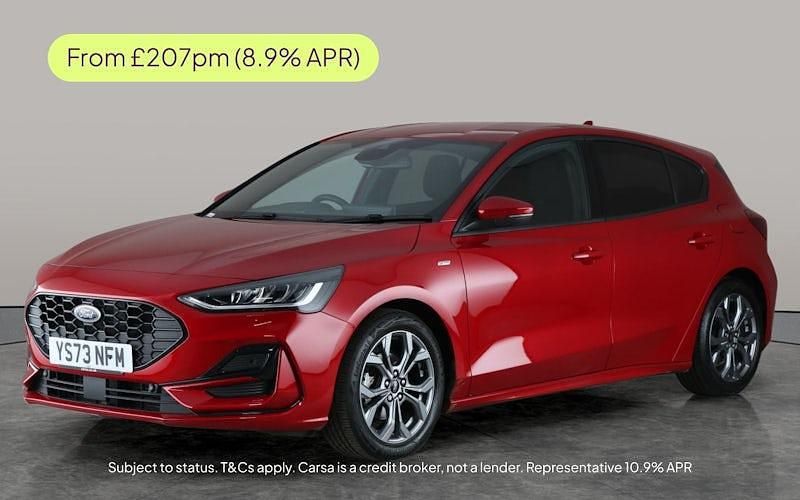 Red Used 2023 Ford Focus ST-Line Hatchback | £16,045 (Fair price) - Image 1/2