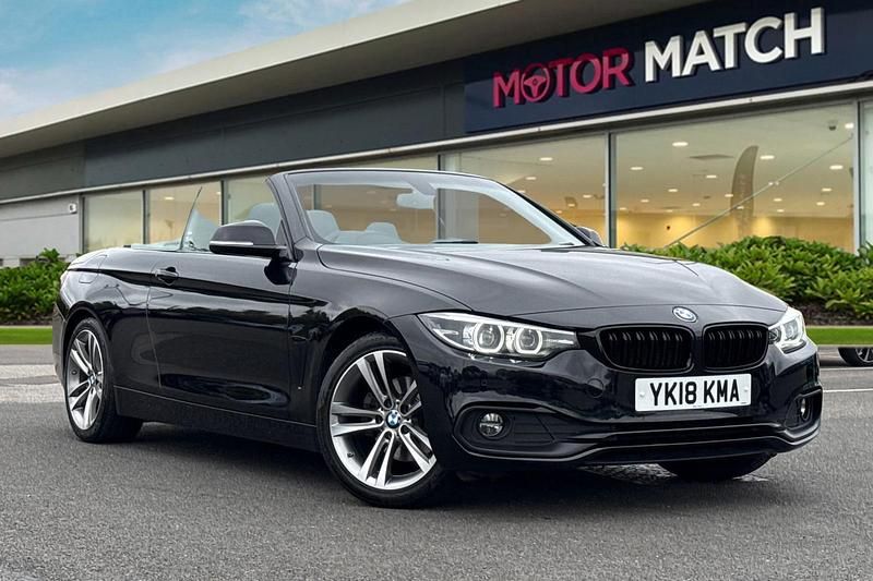 Black Used 2018 BMW 420 Sport Line Cabriolet | £17,000 (Good price) - Image 1/4