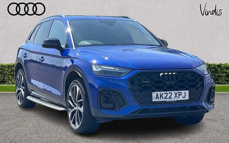 Blue Used 2022 Audi Q5 Advanced SUV | £41,358 (Fair price) - Image 1/4