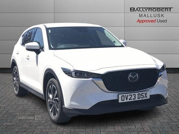 White Used 2023 Mazda CX-5 Exclusive-Line SUV | £24,995 (Expensive) - Image 1/4