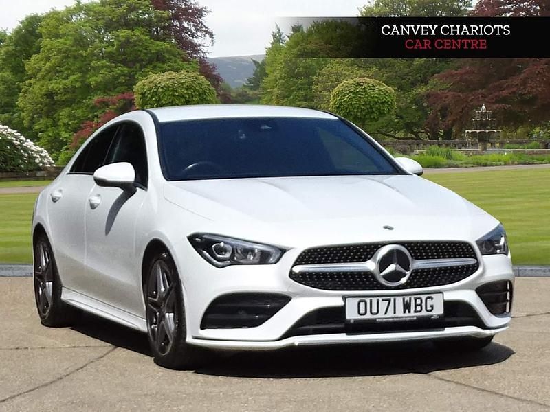 Used Mercedes CLA200 AMG line 163 HP (119 kW) 2021 White Coupe
