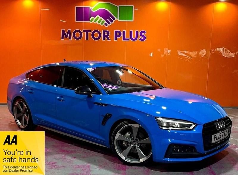Used Audi A5 Sportback Black Edition 190 HP (139 kW) 2019 Blue Hatchback