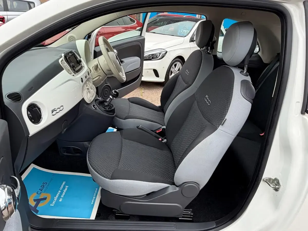 Used Fiat 500 Pop Star 69 HP (50 kW) 2016 White Hatchback