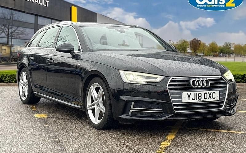 Used Audi A4 S-Line 150 HP (110 kW) 2018 Black Estate
