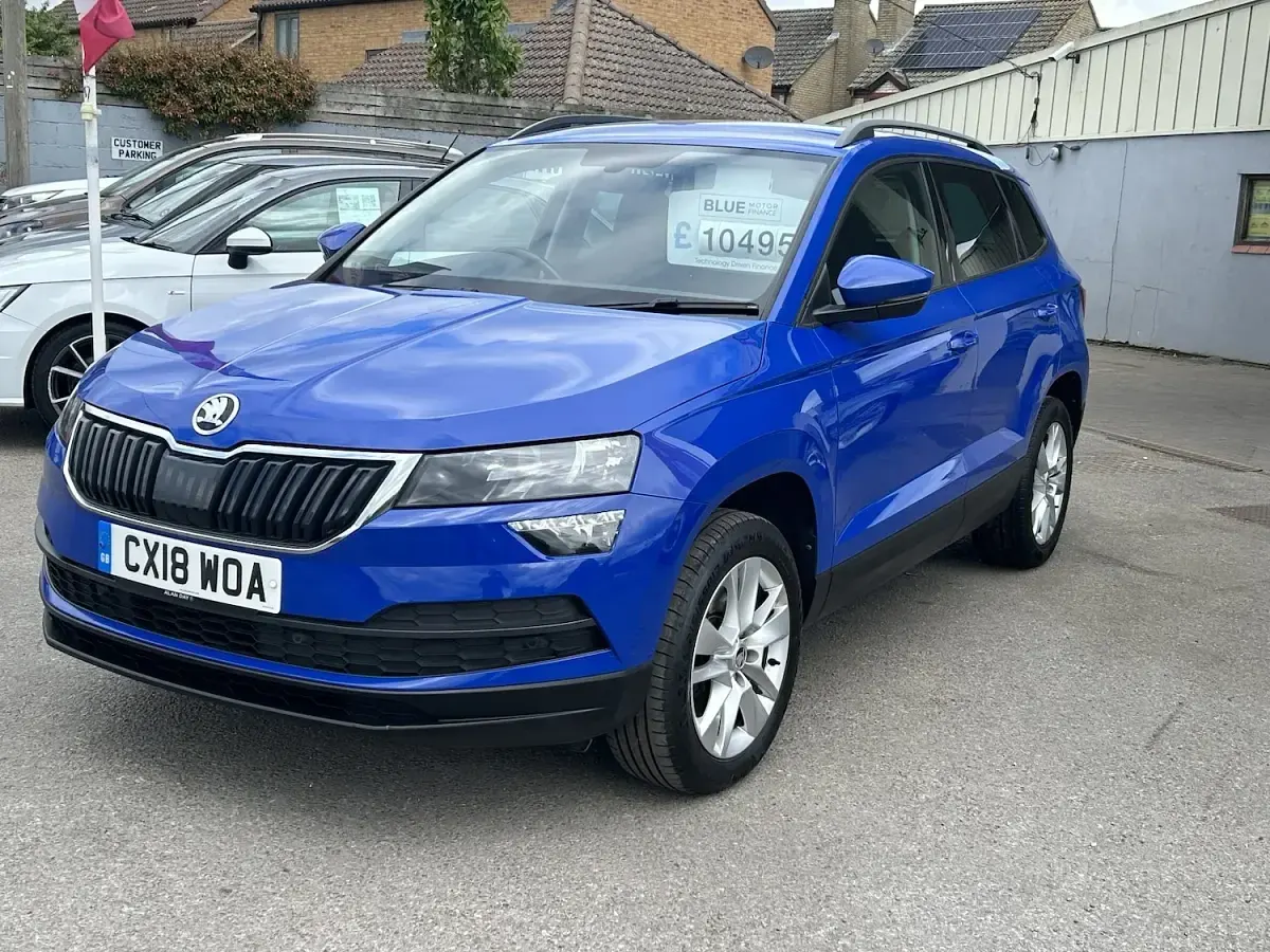 Used Skoda Karoq SE Technology 116 HP (85 kW) 2018 Blue SUV