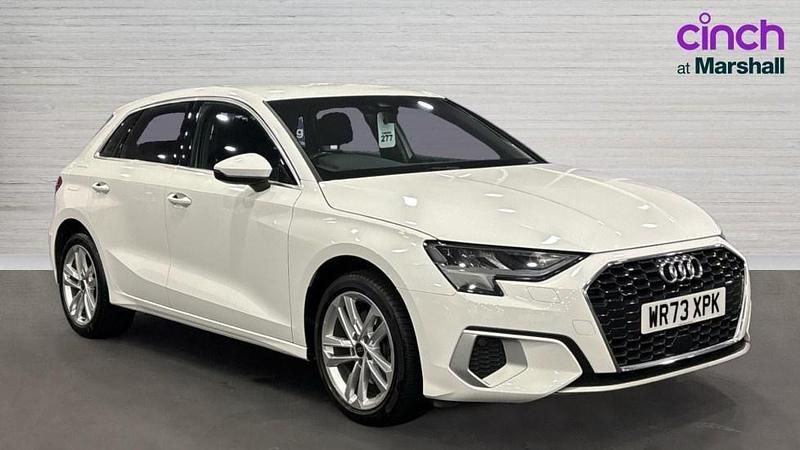 White Used 2023 Audi A3 e-tron Sport Hatchback | £18,472 (Good price) - Image 1/4