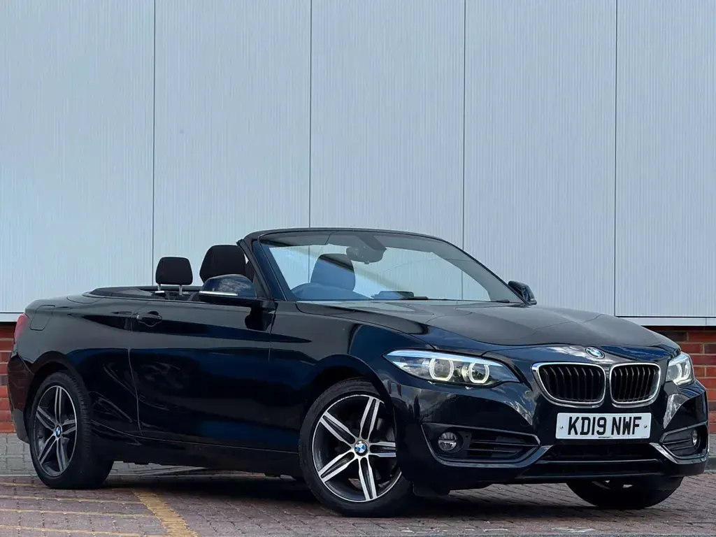 Used BMW 218 Sport Line 2019 Black Cabriolet