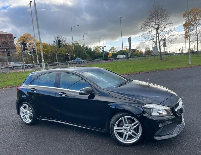 Used Mercedes A160 AMG line 102 HP (75 kW) 2017 Black Hatchback