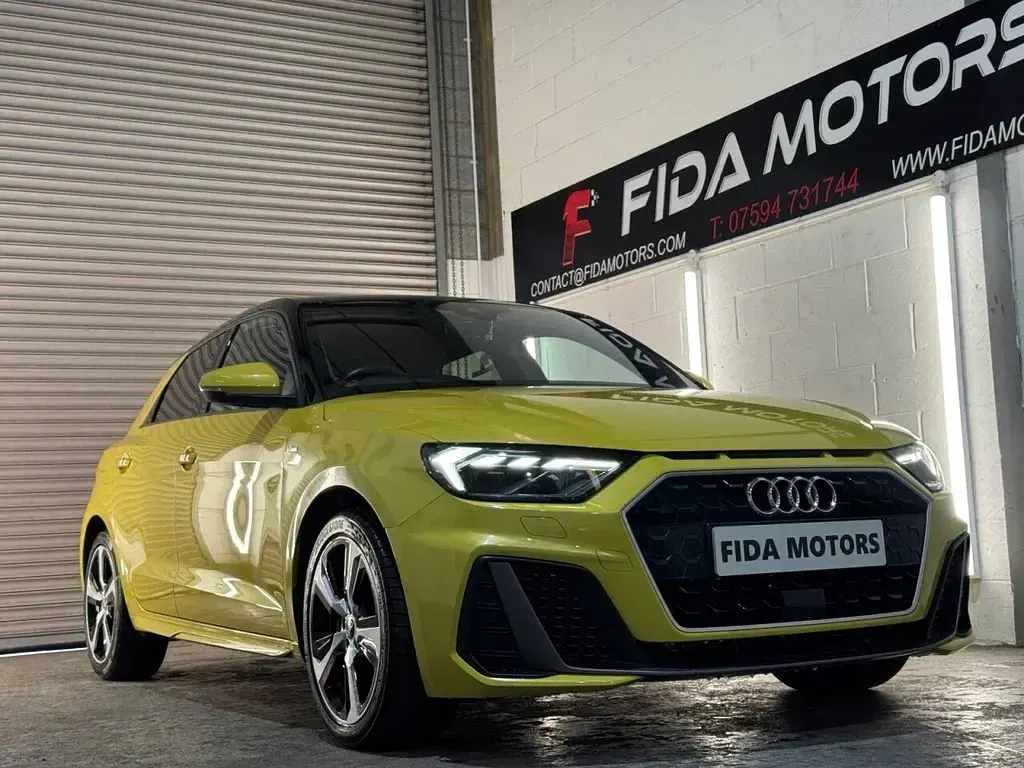 Used Audi A1 Sportback S-Line 150 HP (110 kW) 2022 Yellow Hatchback